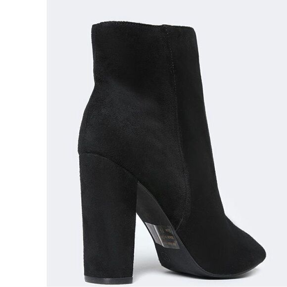 Fashion Nova Open toed Chunky heeled Ankle Boots Size 10 D21 - Picture 3 of 9